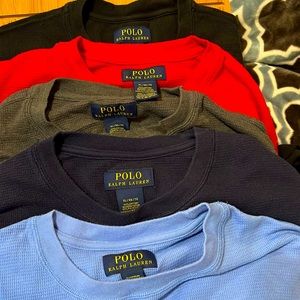 Long sleeve Polo shirts 5 as bundle.